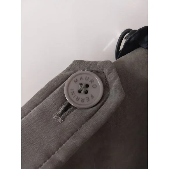 Mauro Ferrini Olive Green Faux Suede Utility Jacket Men's Sz XXL - Picture 7 of 16